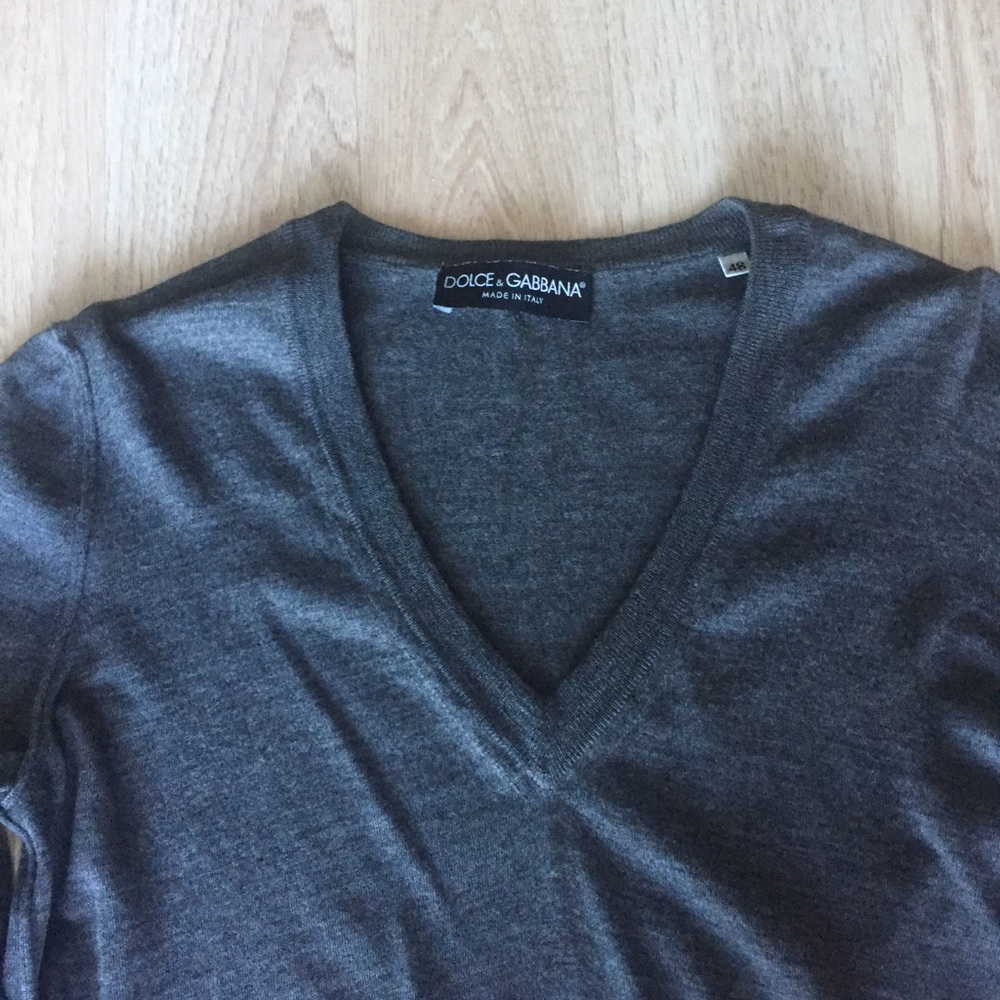 Dolce Gabbana Women’s Dark Gray Shirt Top T-Shirt - Picture 2 of 5